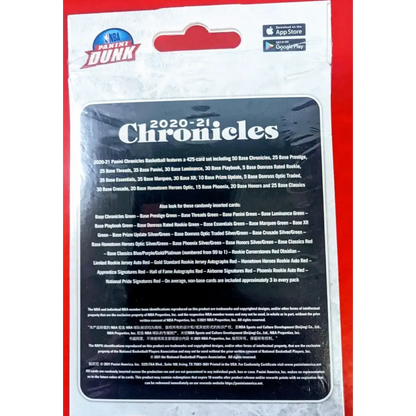 2020-21 Panini Chronicles NBA Hanger Box | 30 Cards & Exclusive Green & Red Auto Parallels