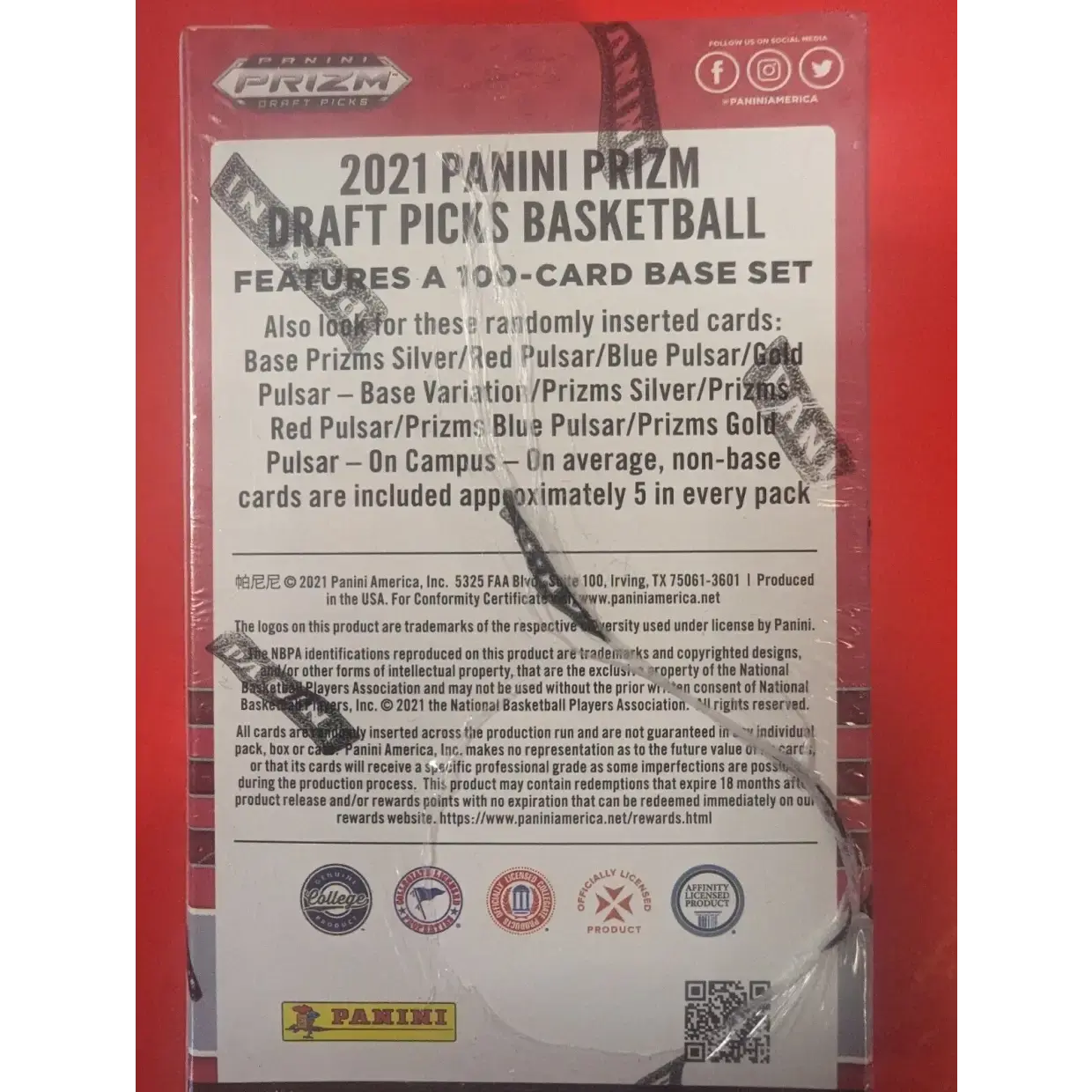 2021-22 Prizm Draft Picks Basketball Cereal Box - Factory Sealed 25 Cards with Rare Finds