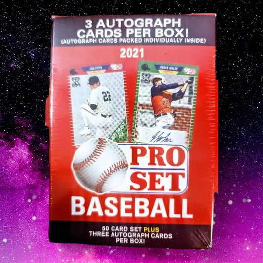 2021 Pro Set Baseball Cards | 3 MLB Autographs per box. (Blaster Box)