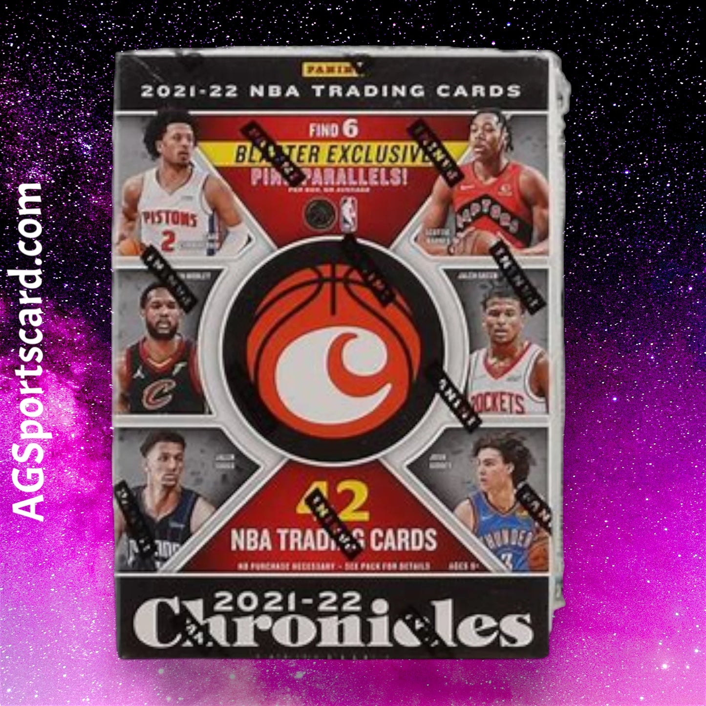 2021-22 Panini Chronicles Basketball Blaster Box | Exclusive Pink Parallels & Rookies | 7 Cards Per Pack