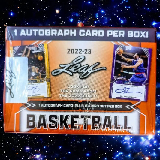 2022-23 Leaf Basketball Cards | NBA - Blaster Box | One Autograph