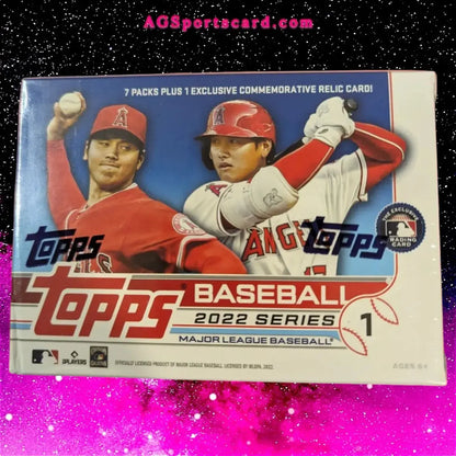 2022 Topps MLB Series 1 Blaster Box - Includes 1 Exclusive Relic Card & 99 Premium Cards