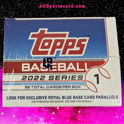 2022 Topps MLB Series 1 Blaster Box - Includes 1 Exclusive Relic Card & 99 Premium Cards