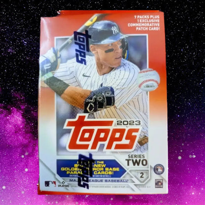 2023 Topps MLB Baseball Cards Series 2 Blaster Box with Exclusive Patch Relic Card