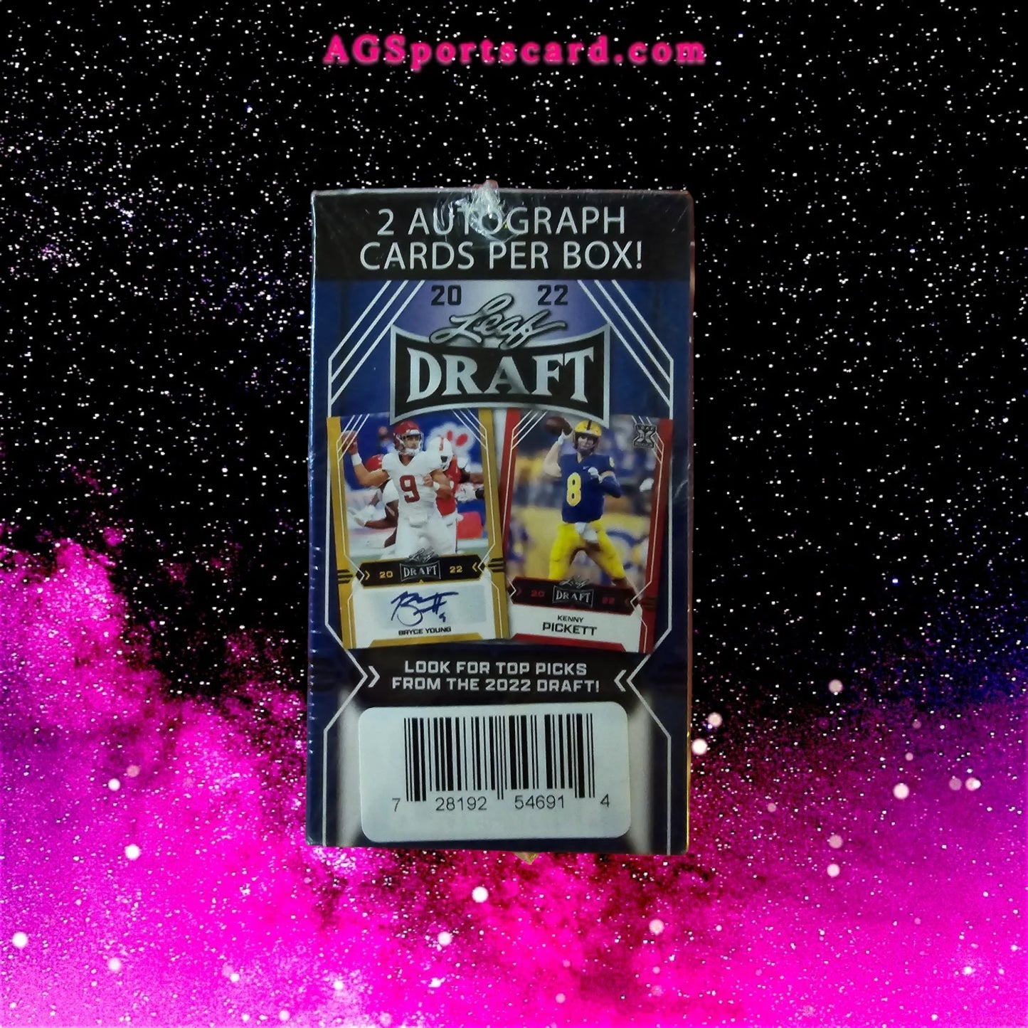 2022 Leaf Draft Football Blaster Box - Key NFL Draft Draftees & Rare Autograph Parallels