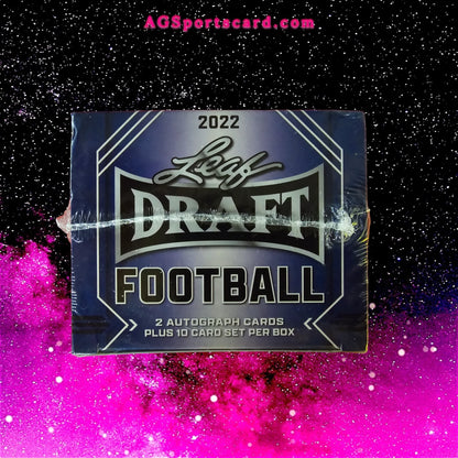 2022 Leaf Draft Football Blaster Box - Key NFL Draft Draftees & Rare Autograph Parallels