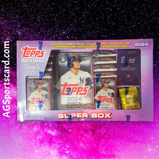 a box of topps baseball trading cards