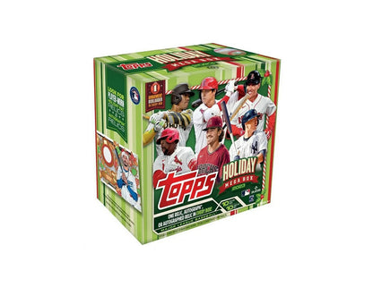 2023 Topps Holiday Baseball Mega Box – 10 Packs, 5 Metallic Parallels, 1 Autograph/Relic Included