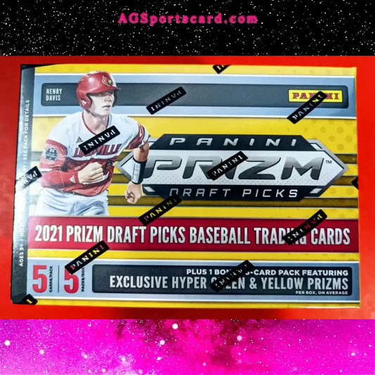 Panini 2021 Prizm Draft Picks 5 Pack Blaster Box With 5 Card Bonus Pack Featuring Top MLB Stars