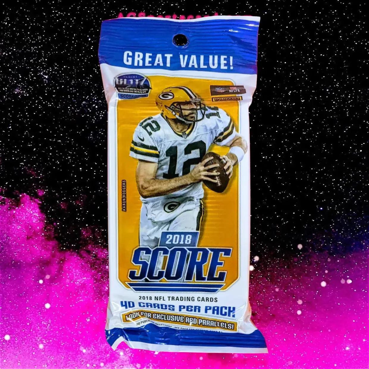 Panini 2018 Score Football Cards | NFL - 40 Card Fat Pack | Lamar / Allen Rookie Year