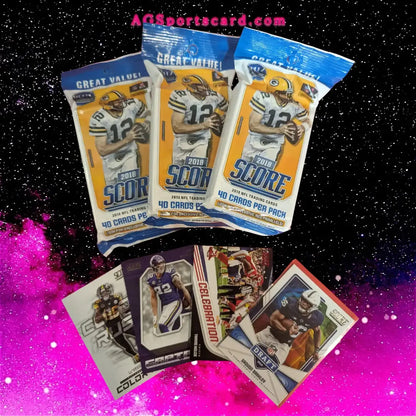 Panini 2018 Score Football Cards | NFL - 40 Card Fat Pack | Lamar / Allen Rookie Year