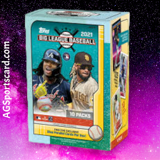 a box of baseball cards with a picture of two baseball players