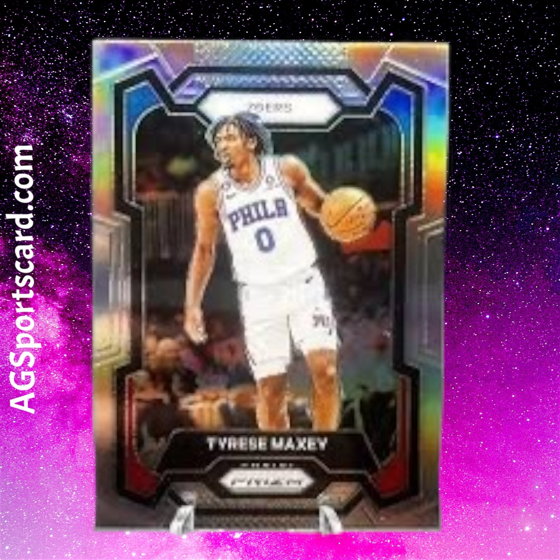 a basketball card with a player on it