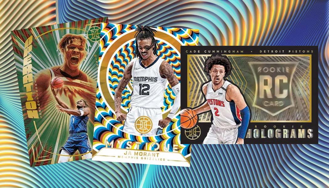 a collage of basketball cards with different players