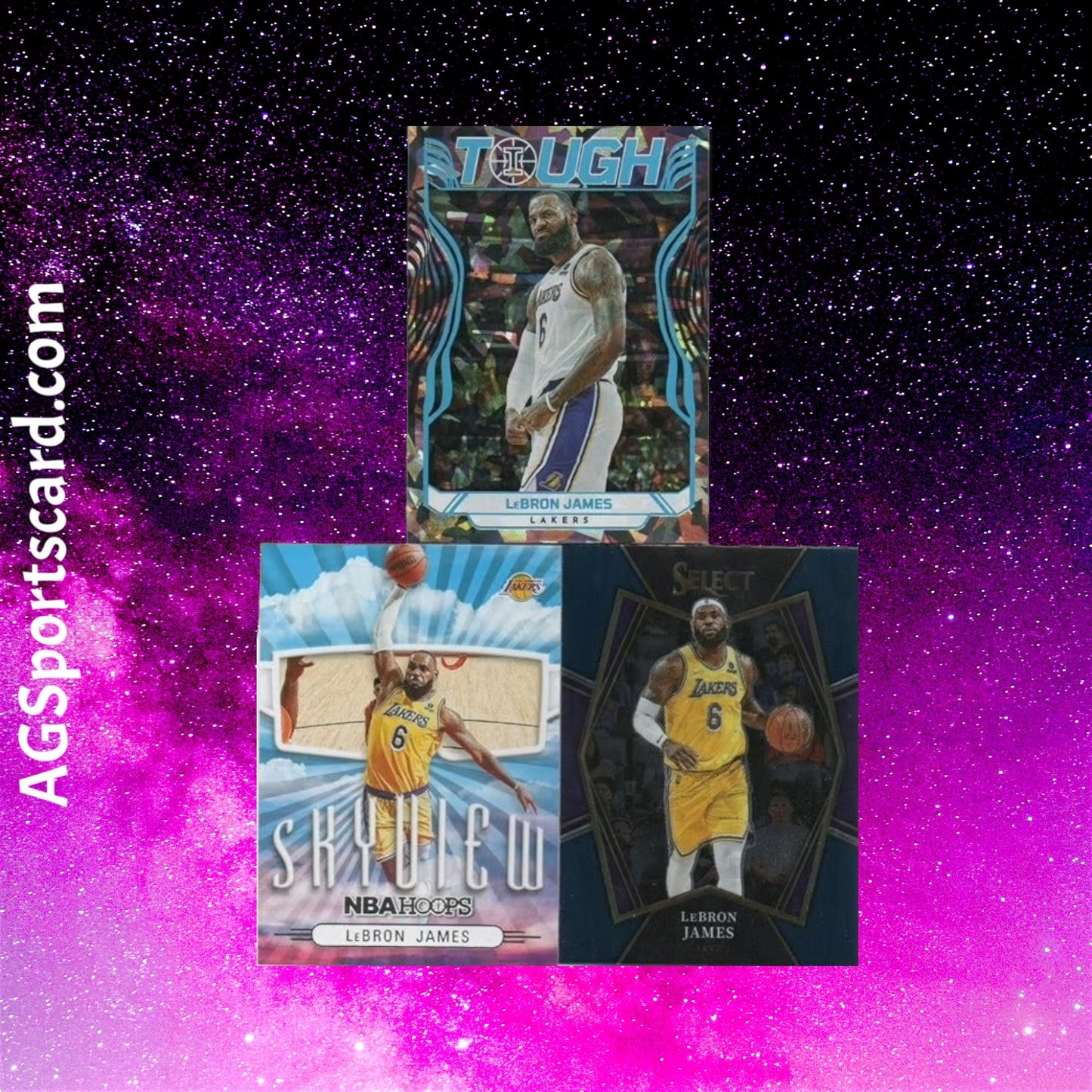 two basketball cards with the same image on them