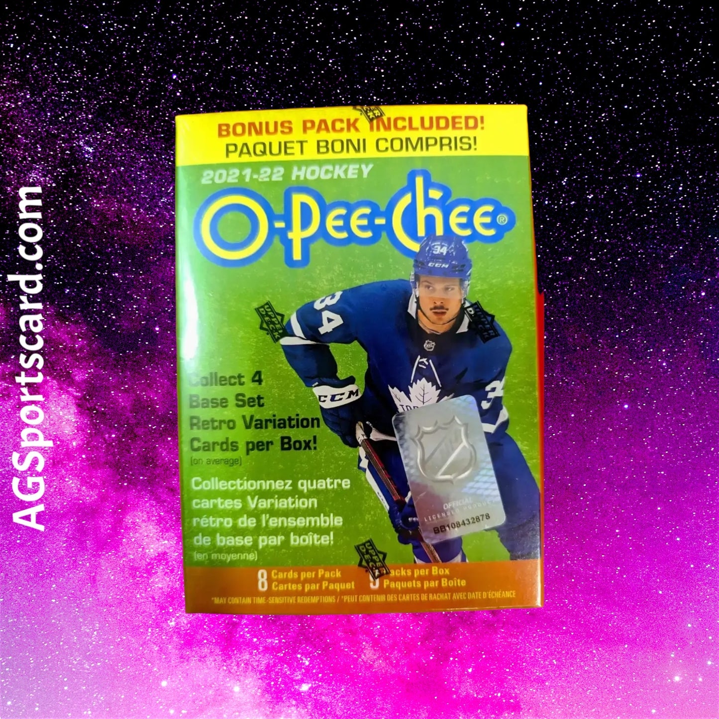 a magazine cover with a hockey player on it