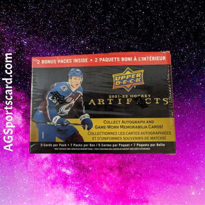 a hockey card with a picture of a player on it