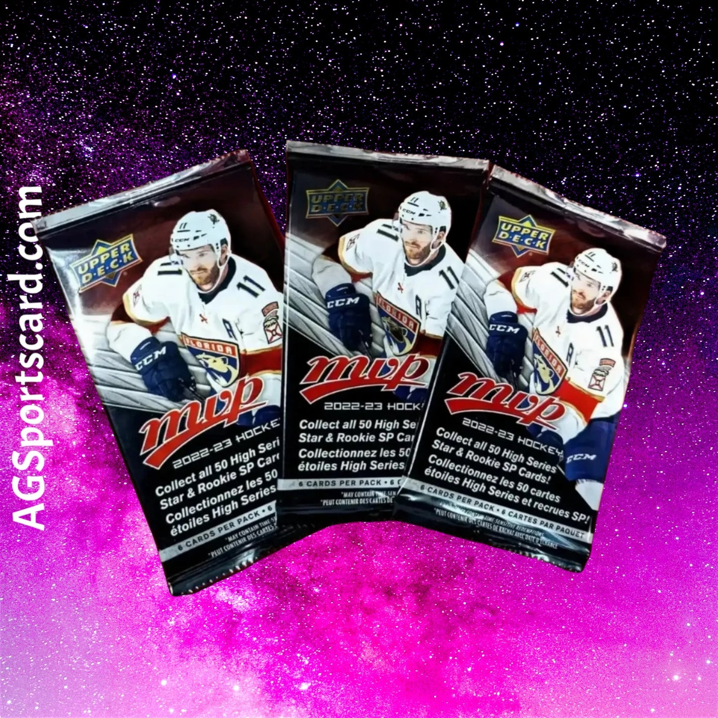 (3 PACKS) 2022-23 Upper Deck MVP Hockey