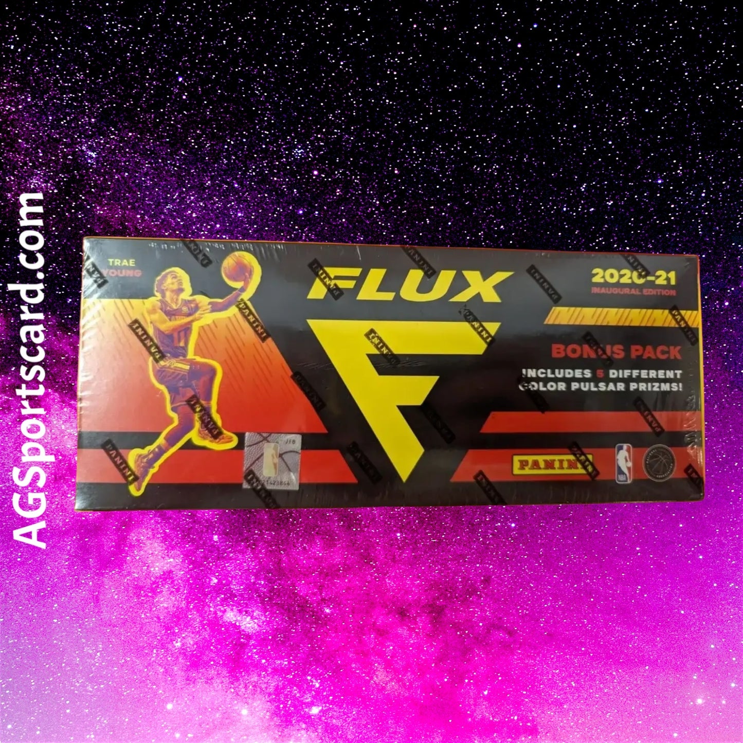 a box of flux condoms sitting on top of a purple background