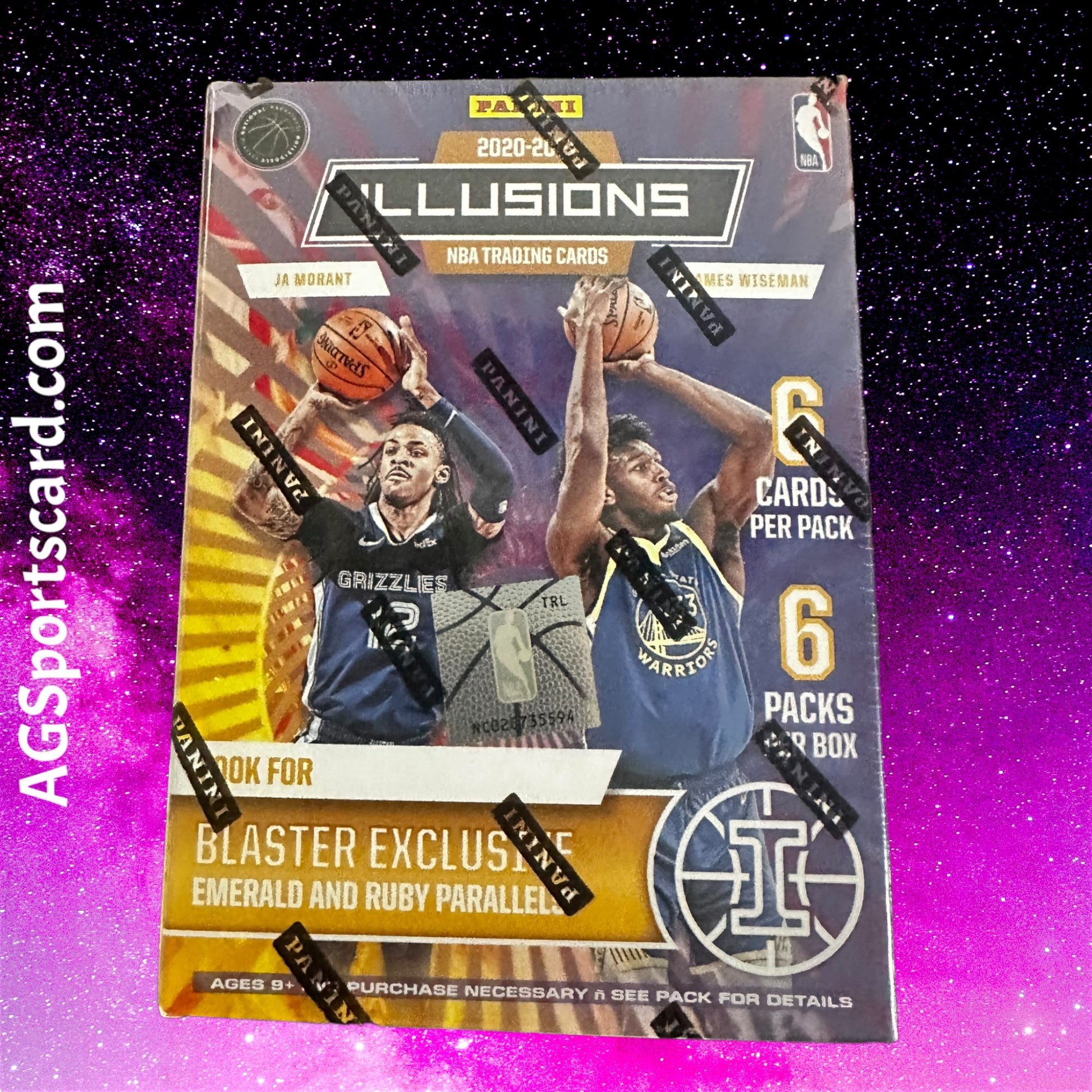 a basketball card with a picture of two basketball players