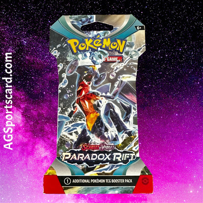 a box of pokemon trading cards on a purple background