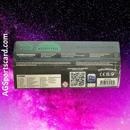 a box with a barcode on it sitting in front of a galaxy background