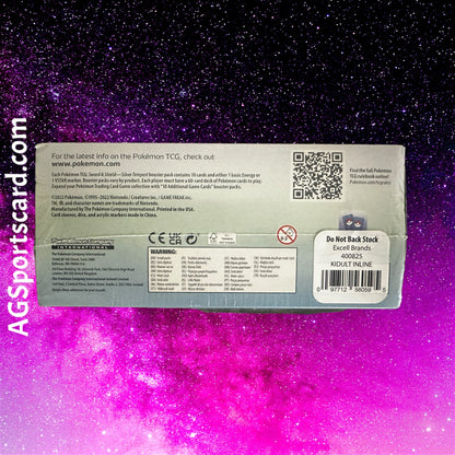 a close up of a package on a purple background