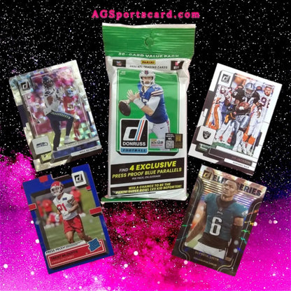 PANINI - 2022 DONRUSS FOOTBALL CARDS | NFL - 30 CARD VALUE PACK | DOWNTOWN CARDS