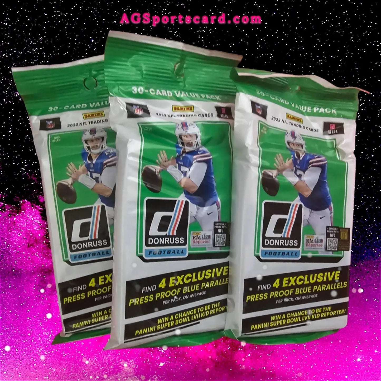 PANINI - 2022 DONRUSS FOOTBALL CARDS | NFL - 30 CARD VALUE PACK | DOWNTOWN CARDS