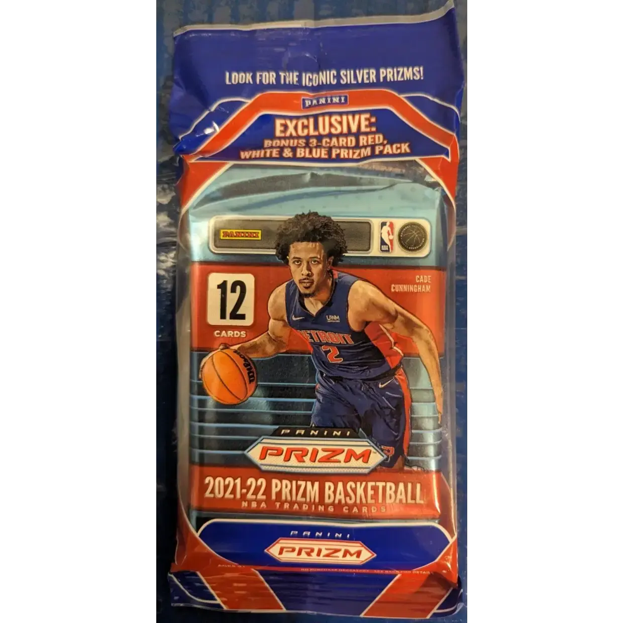 Panini 2021-22 Prizm Basketball Multi Cello Pack with 15 Cards Plus Bonus 3 Card Pack