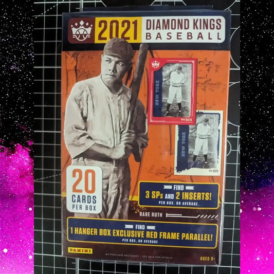 2021 Panini Diamond Kings Baseball Hanger Box | 20 Cards Including Rookies, Limited Editions & More