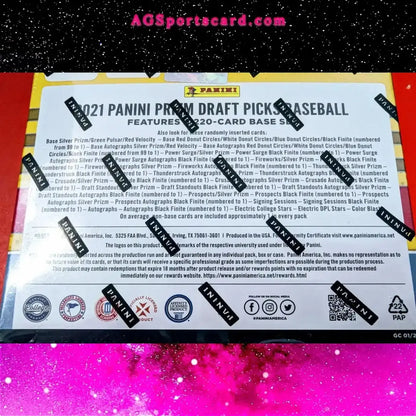 Panini 2021 Prizm Baseball Draft Picks | MLB - Mega Box | One Auto Per Box