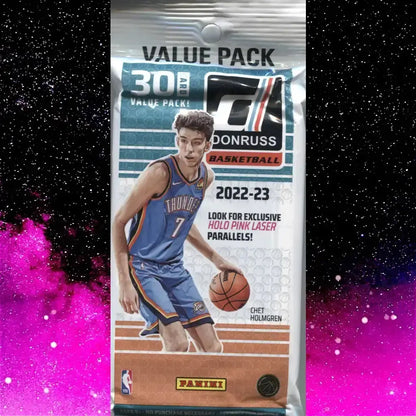 Panini 2022-23 Donruss Basketball | NBA - 20 Card Fat Value Pack | Pink Laser Parallels