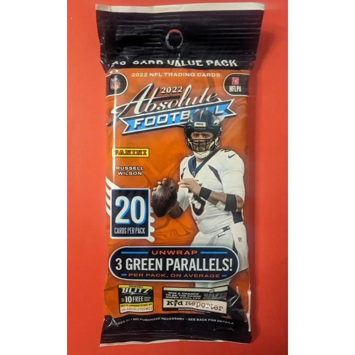 Panini 2022 Absolute Football 20 Card Cello Value Pack - Find Kaboom Cards and Star Rookies