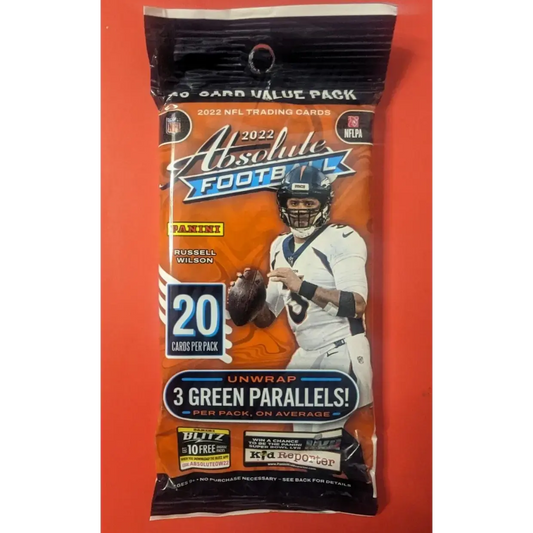 Panini 2022 Absolute Football 20 Card Cello Value Pack - Find Kaboom Cards and Star Rookies