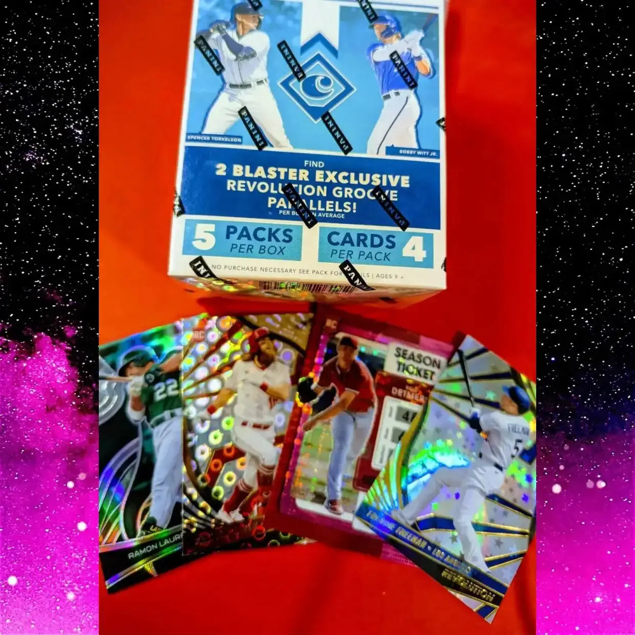 Panini 2022 Chronicles Baseball 5 Pack Trading Card Box with 20 Premium MLB Cards