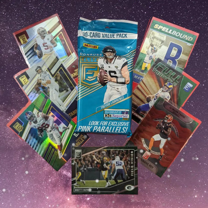 Panini 2022 Donruss Elite NFL Football Cards - 20 Card Fat Pack with Rare Brock Purdy RC