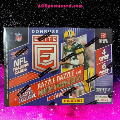 Panini 2022 Donruss Elite Football Cards Blaster Box - Features Top Rookies & Exclusive Inserts