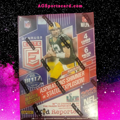 Panini 2022 Donruss Elite Football Cards Blaster Box - Features Top Rookies & Exclusive Inserts