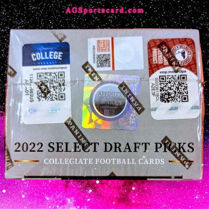 Panini 2022 Select Football Cards Draft Picks Blaster Box With Exclusive Gold And Lazer Prizms