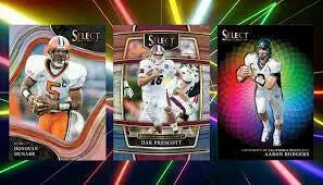 Panini 2022 Select Football Cards Draft Picks Blaster Box With Exclusive Gold And Lazer Prizms