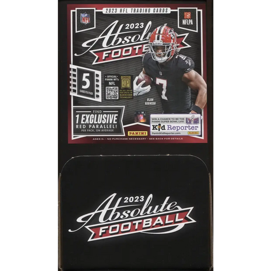 Panini 2023 Absolute Football NFL 48-Pack Hobby Gravity Feed Box | Red Parallels & Memorabilia Cards