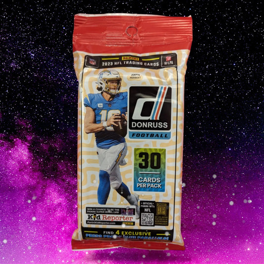 2023 Donruss NFL Trading Cards 30 Card Fat Pack Featuring Rare Cards and NFL Legends