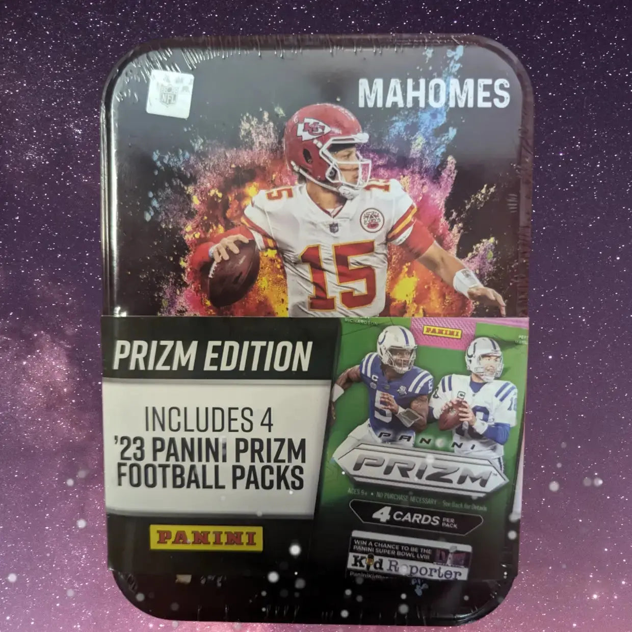 2023 Prizm Football Cards NFL Collection - Exclusive Collectible Tin with Stunning Designs