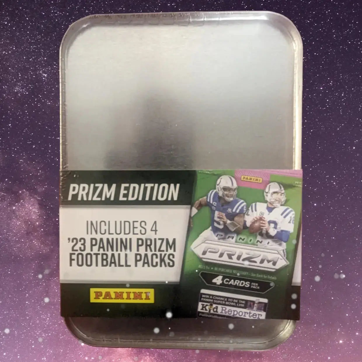 2023 Prizm Football Cards NFL Collection - Exclusive Collectible Tin with Stunning Designs