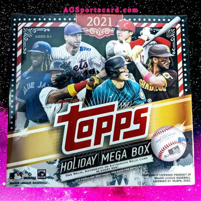 2021 Topps Baseball Holiday Mega Box - AUTO, RELIC, Metallic Parallels & Rare Die-Cut Cards