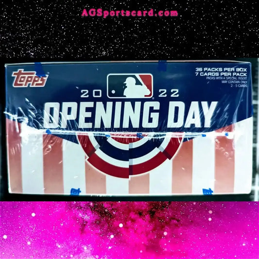 Topps Opening Day 2022 Baseball Hobby Box - Includes 36 Cards, Autograph & Relic Opportunities!