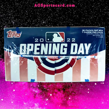 Topps Opening Day 2022 Baseball Hobby Box - Includes 36 Cards, Autograph & Relic Opportunities!