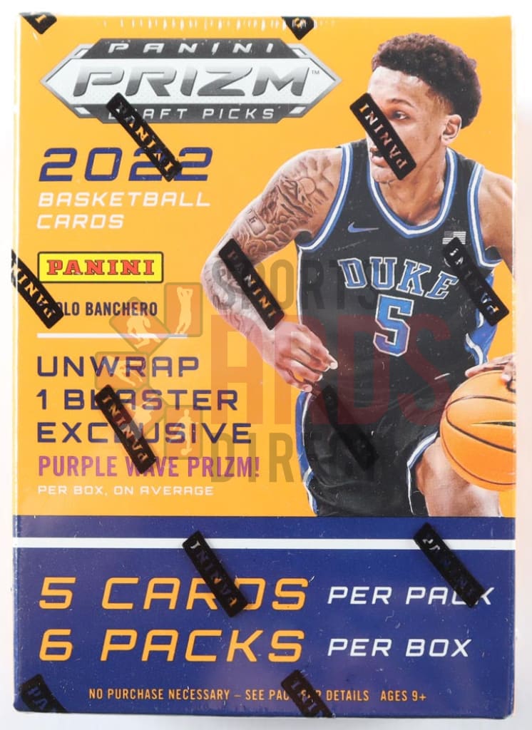 2022 Panini Prizm Draft Picks Collegiate Basketball Blaster Box | 6 Packs, Exclusive Manga Insert