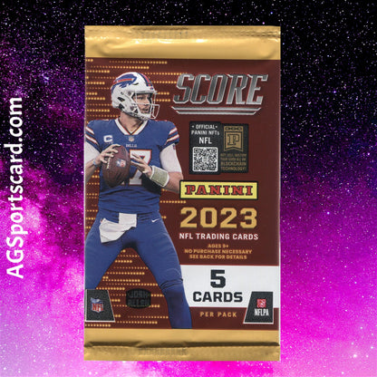 2023 Score Football 5 Card Gravity Pack